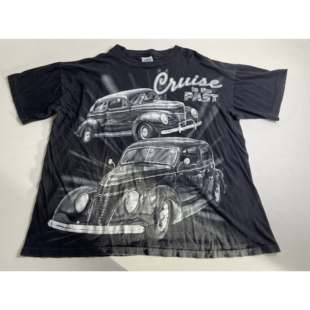 VTG Cruise To The Past Classic Car Graphic T Double Sided XL